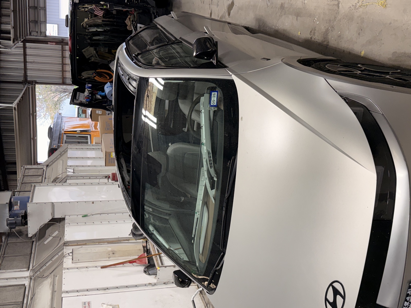 Late-model SUV set up for in-house ADAS calibration by South Texas Auto Glass, serving Portland, TX just across the Harbor Bridge