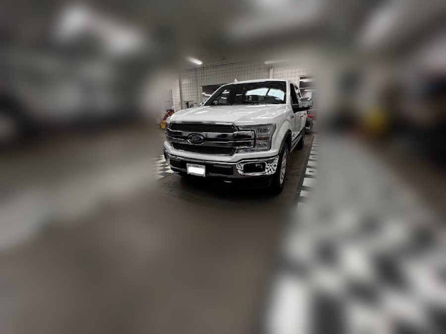 Ford F-150 in the South Texas Auto Glass service bay in Corpus Christi, TX